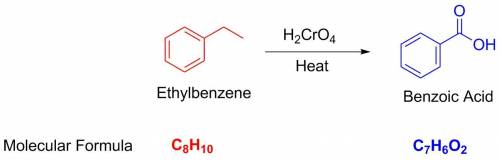 Acompound b has the formula c8h10. after vigorous oxidation, it yields benzoic acid. draw the struct