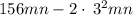 156mn-2\cdot \:3^2mn