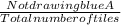 \frac{Not drawing blue A }{Total number of tiles}