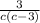 \frac{3}{c(c-3)}