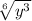 \sqrt[6]{y^3}