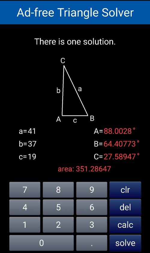 Can the sides of a triangle have lengths 41, 37, and 19?