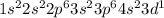 1s^22s^22p^63s^23p^64s^23d^1