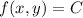 f(x,y)=C