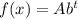 f(x)=Ab^t