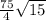 \frac{75}{4} \sqrt{15}