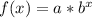 f(x)=a*b^x