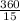 \frac{360}{15}