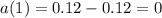 a(1)=0.12-0.12=0