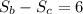 S_{b} -S_{c} =6