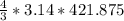 \frac{4}{3}*3.14*421.875