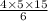 \frac{4\times5\times15}{6}