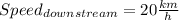 Speed_{downstream} =20 \frac{km}{h}