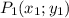 P_{1} (x_{1};y_{1})