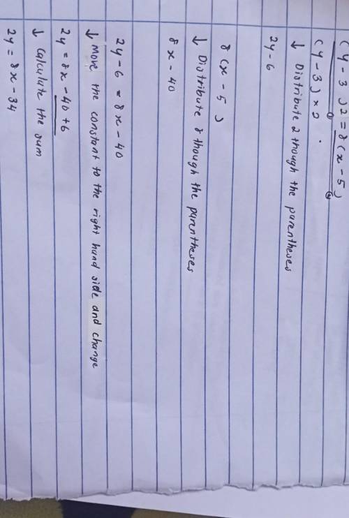 What is the equation of the directrix of the parabola given by the equation (y − 3)2 = 8(x − 5)?