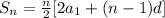 S_{n}= \frac{n}{2}[2 a_{1}+(n-1)d]