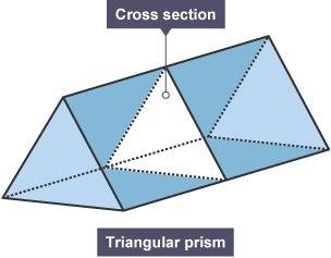 Aparallelogram cannot be a cross section of a triangular prism. true, sometimes, or never true. expl