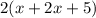 2(x+2x+5)