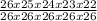 \frac{26x25x24x23x22}{26x26x26x26x26}