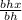 \frac{bhx}{bh}