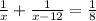 \frac{1}{x}+\frac{1}{x-12}=\frac{1}{8}