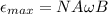 \epsilon_{max}=NA\omega B