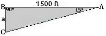 Asubmersible traveling at a depth of 250 feet dives at an angle of 15 degrees with respect to a line