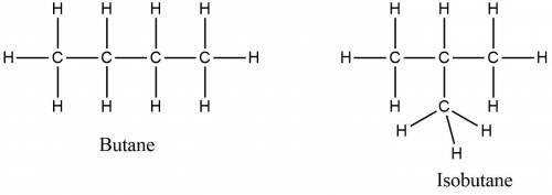 Butane is used as a fuel in disposable lighters. write the lewis structure for each isomer of butane