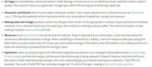 What are some examples of chemistry research when it comes to energy