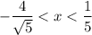 $-\frac{4}{\sqrt{5}}