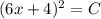 (6x+4)^2=C