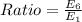 Ratio=\frac {E_6}{E_1}