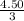 \frac{4.50}{3}