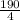 \frac{190}{4}