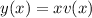 y(x)=xv(x)