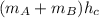 (m_{A} + m_{B})h_{c}