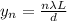 y_n = \frac{n\lambda L}{d}