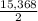 \frac{15,368}{2}