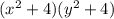 (x^2+4)(y^2+4)