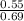 \frac{0.55}{0.69}