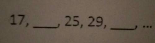 How do i solve this number pattern ,29,_