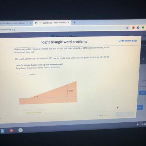 How far should galileo walk up the inclined plane?