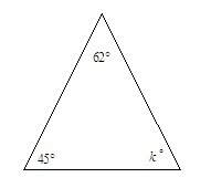 Somebody ! will give 4. find the value of k. the diagram is not to scale.