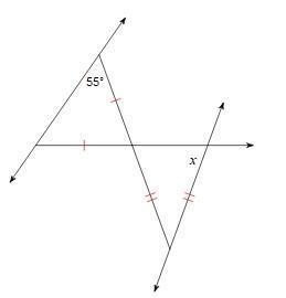 Find the value of x a.60 b.79 c.70 d.47