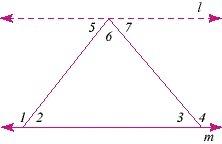 All of the following are equivalent except 180 - m∠3 m∠2 + m∠6 180 - m∠7 m∠7 + m∠6