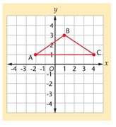 Translate triangle abc 2 units right and 4 units down. what are the coordinates for point a.&lt;