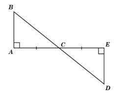 Which postulate or theorem proves that △abc and △edc are congruent? (look at image down below)  a.