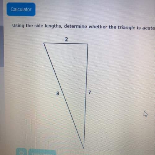 Is this an acute, obtuse or right triangle
