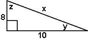 Find the missing part. x = squareroot