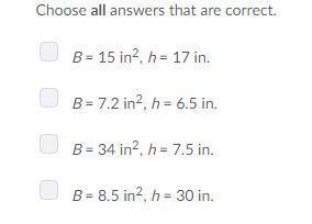 Which cylinders with base area b and height h have volumes